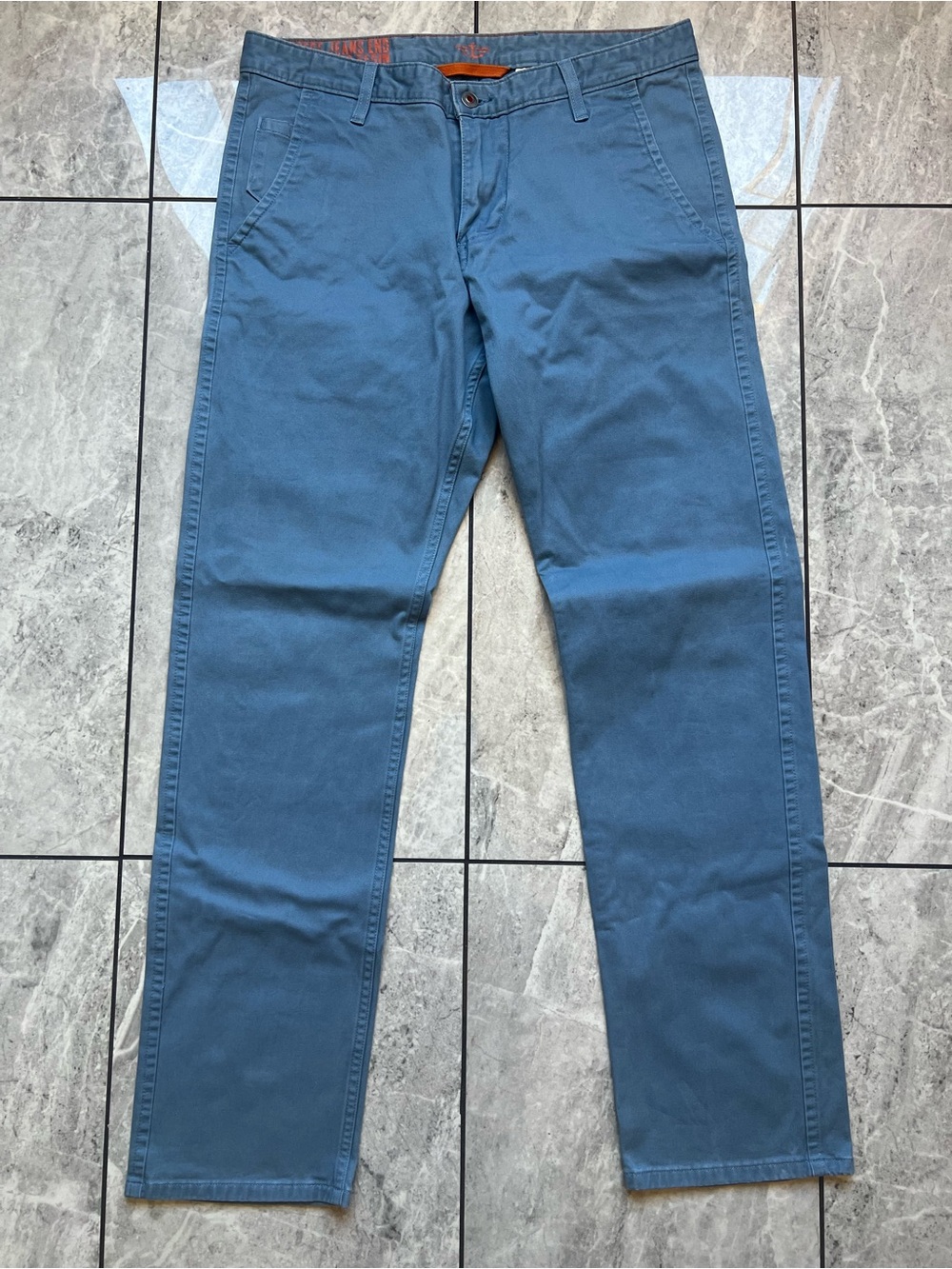 Dockers Alpha Collection Mens Slim Tapered Chino Pants Light Blue Work W33 L32